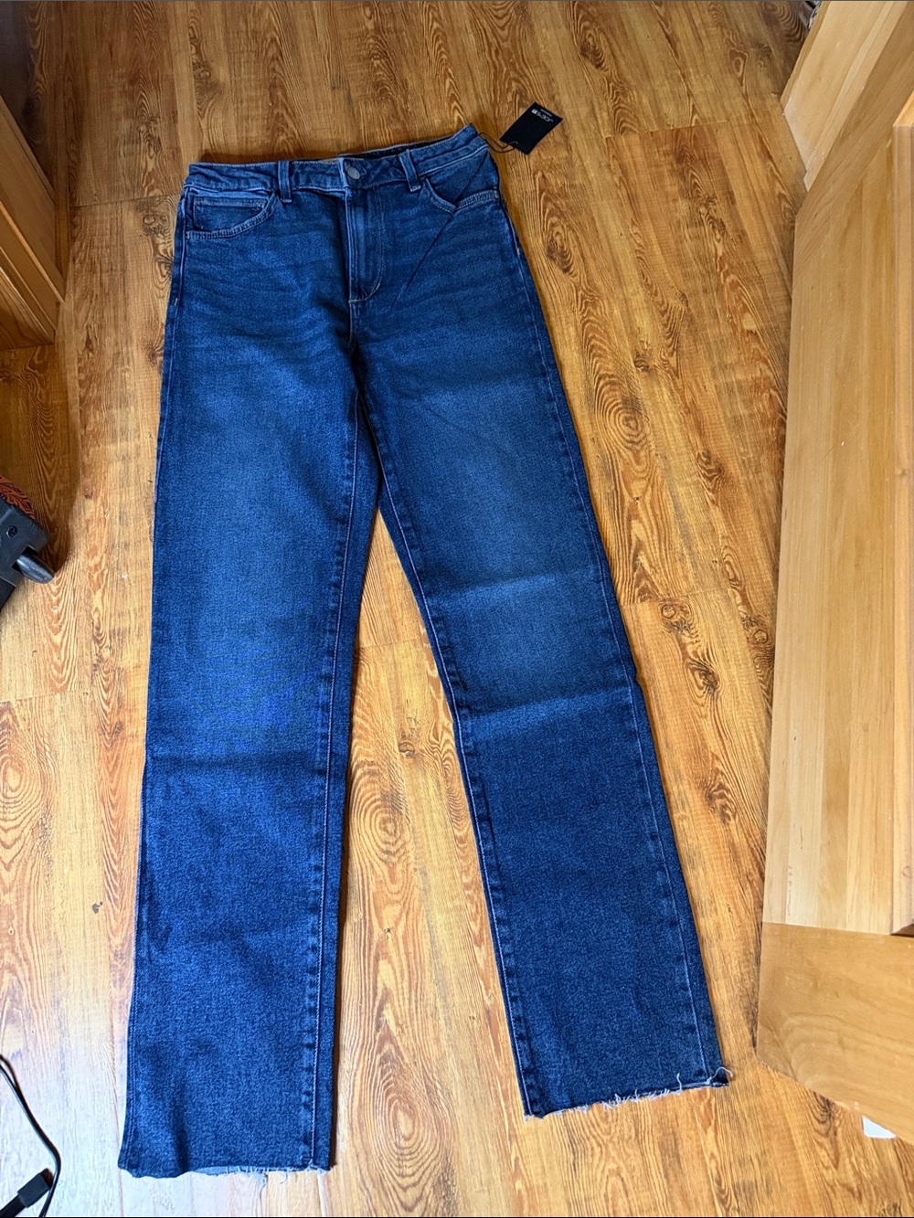 Joe's Jeans Straight-Leg Dark Blue Denim